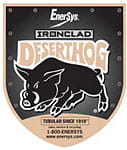 EnerSys Ironclad Deserthog shield logo with warthog