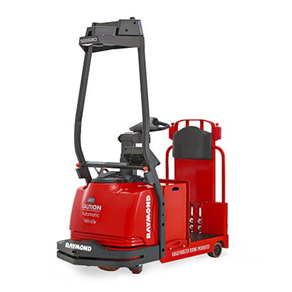 automated tow tractor, raymond courier, 3020